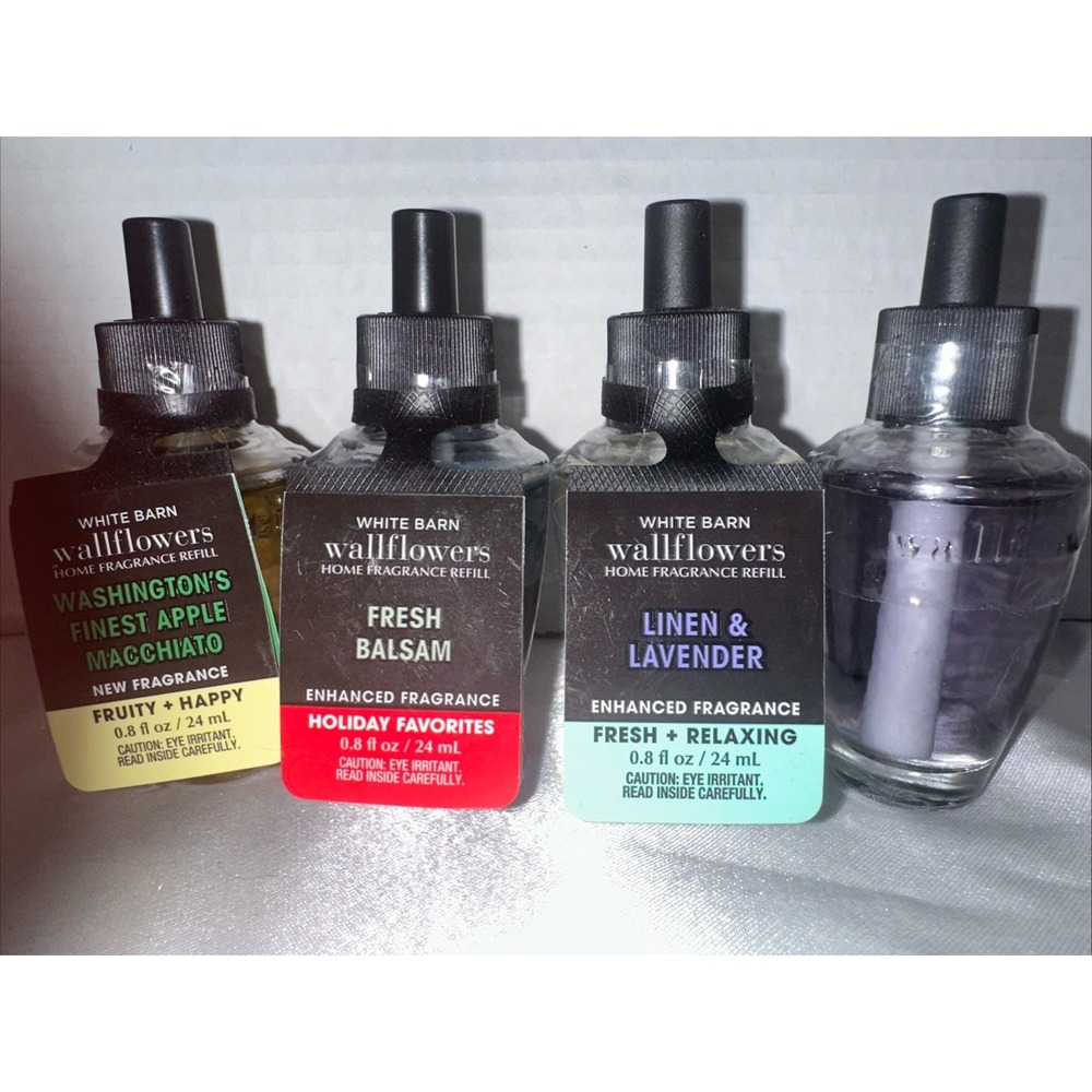 Bath Body Works FRESH BALSAM Assorted Mixed Wallflower Refill Bulbs New x4
